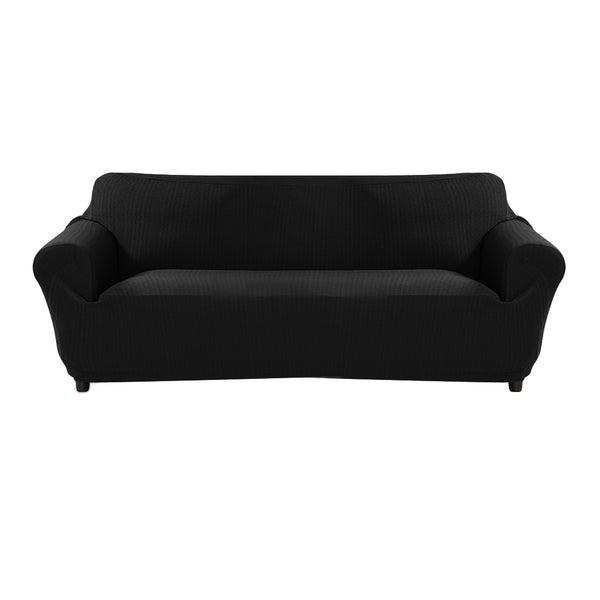 Sofa Cover Slipcover Protector Couch Covers 4-Seater Black Deals499