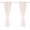 2x Blockout Curtains Panels 3 Layers with Gauze Room Darkening 140x244cm Rose Deals499