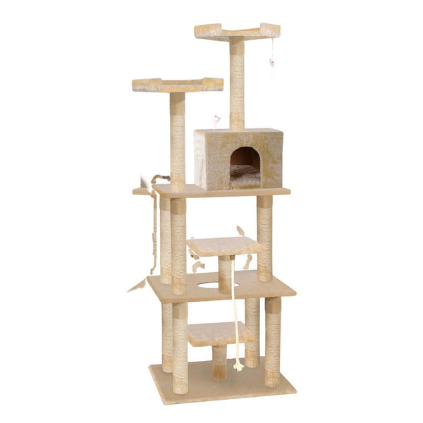 PaWz 1.98M Cat Scratching Post Tree Gym House Condo Furniture Scratcher Tower Deals499