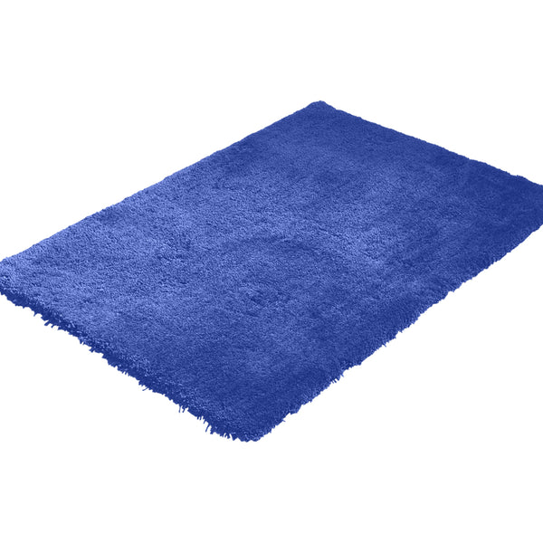 Ultra Soft Anti Slip Rectangle Plush Shaggy Floor Rug Carpet 120x170cm Blue Deals499