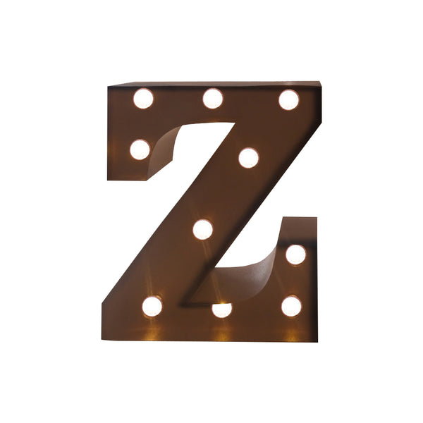 LED Metal Letter Lights Free Standing Hanging Marquee Event Party D?cor Letter Z Deals499