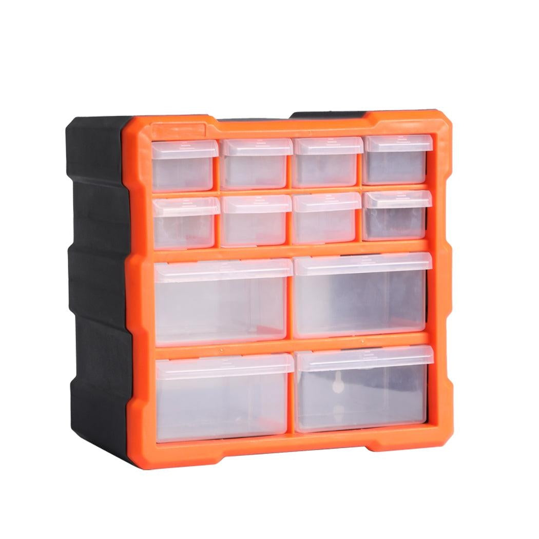 Tool Storage Cabinet Organiser Drawer Bins Toolbox Part Chest Divider 12 Drawers Deals499