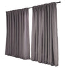 2X Blockout Curtains Curtain Living Room Window Grey 240CM x 230CM Deals499