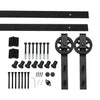 2.44M Antique Classic Style Single Sliding Barn Door Hardware Track Roller Kit Deals499