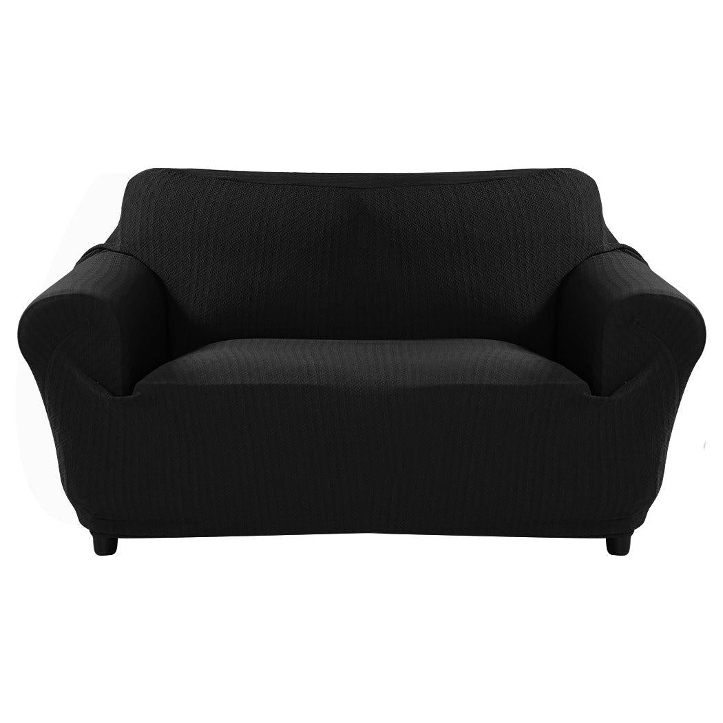 Sofa Cover Slipcover Protector Couch Covers 3-Seater Black Deals499