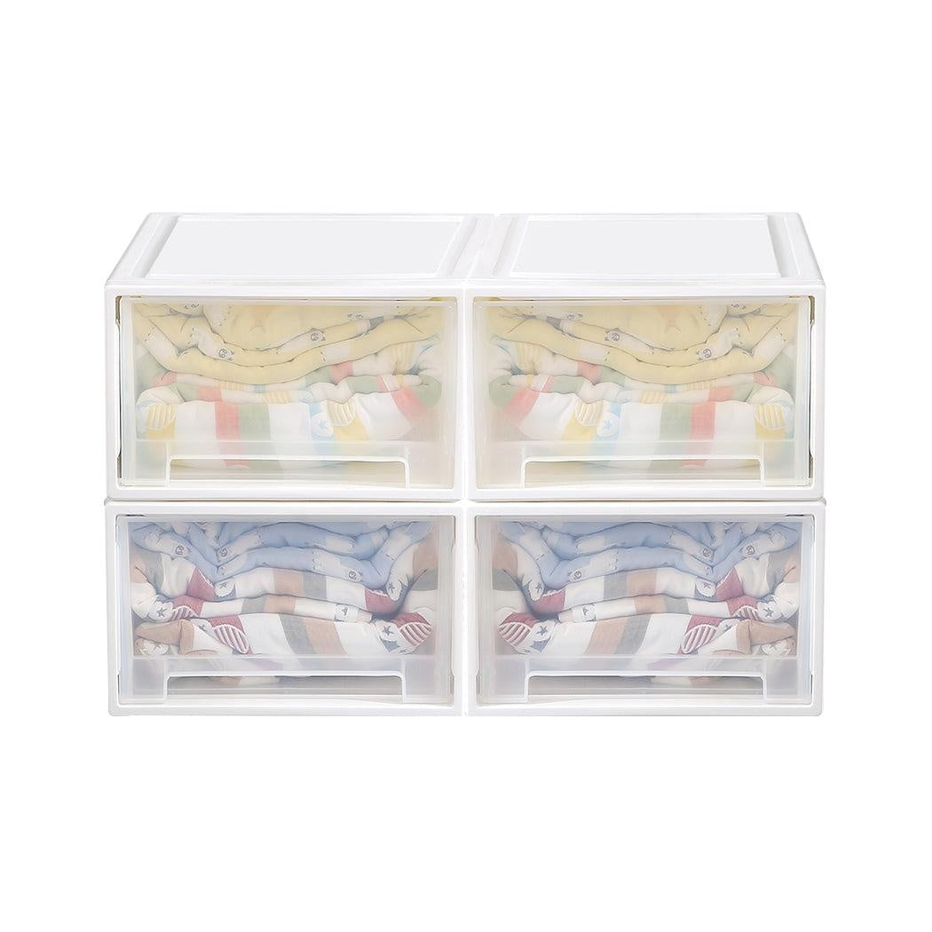 Storage  Drawers Set Cabinet Tools Organiser Box Chest Drawer Plastic Stackable Deals499