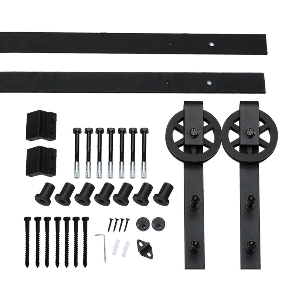 3M Antique Classic Style Single Sliding Barn Door Hardware Track Roller Kit Deals499