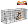 PaWz Pet Dog Playpen Puppy Exercise 8 Panel Enclosure Fence Black With Door 36" Deals499