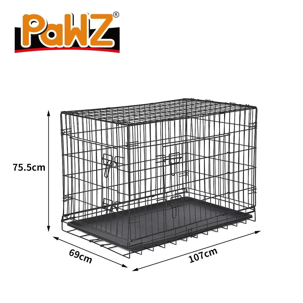 PaWz Pet Dog Cage Crate Kennel Portable Collapsible Puppy Metal Playpen 42