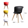 4Pcs Office Meeting Chair Set PU Leather Seats Dining Chairs Home Cafe Retro Type 2 Deals499