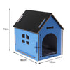 Wooden Dog House Pet Kennel Timber Indoor Cabin Extra Large Blue XL Deals499