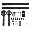 3M Antique Classic Style Single Sliding Barn Door Hardware Track Roller Kit Deals499