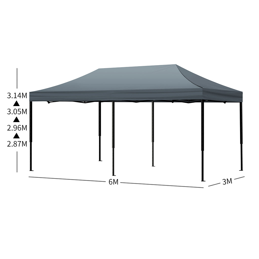 Mountview Gazebo Tent 3x6 Outdoor Marquee Gazebos Camping Canopy Wedding Folding Deals499