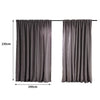 2X Blockout Curtains Curtain Living Room Window Grey 240CM x 230CM Deals499