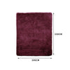 Designer Soft Shag Shaggy Floor Confetti Rug Carpet Decor 200x230cm Burgundy Deals499