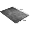 Soft Anti Slip Rectangle Plush Shaggy Floor Rug Carpet in Charcoal 160x225cm Deals499