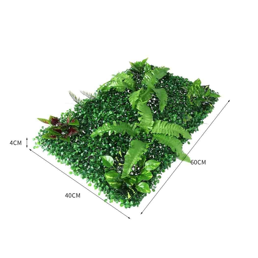 6 x Artificial Hedge Grass Plant Hedge Fake Vertical Garden Green Wall Ivy Mat Fence Deals499