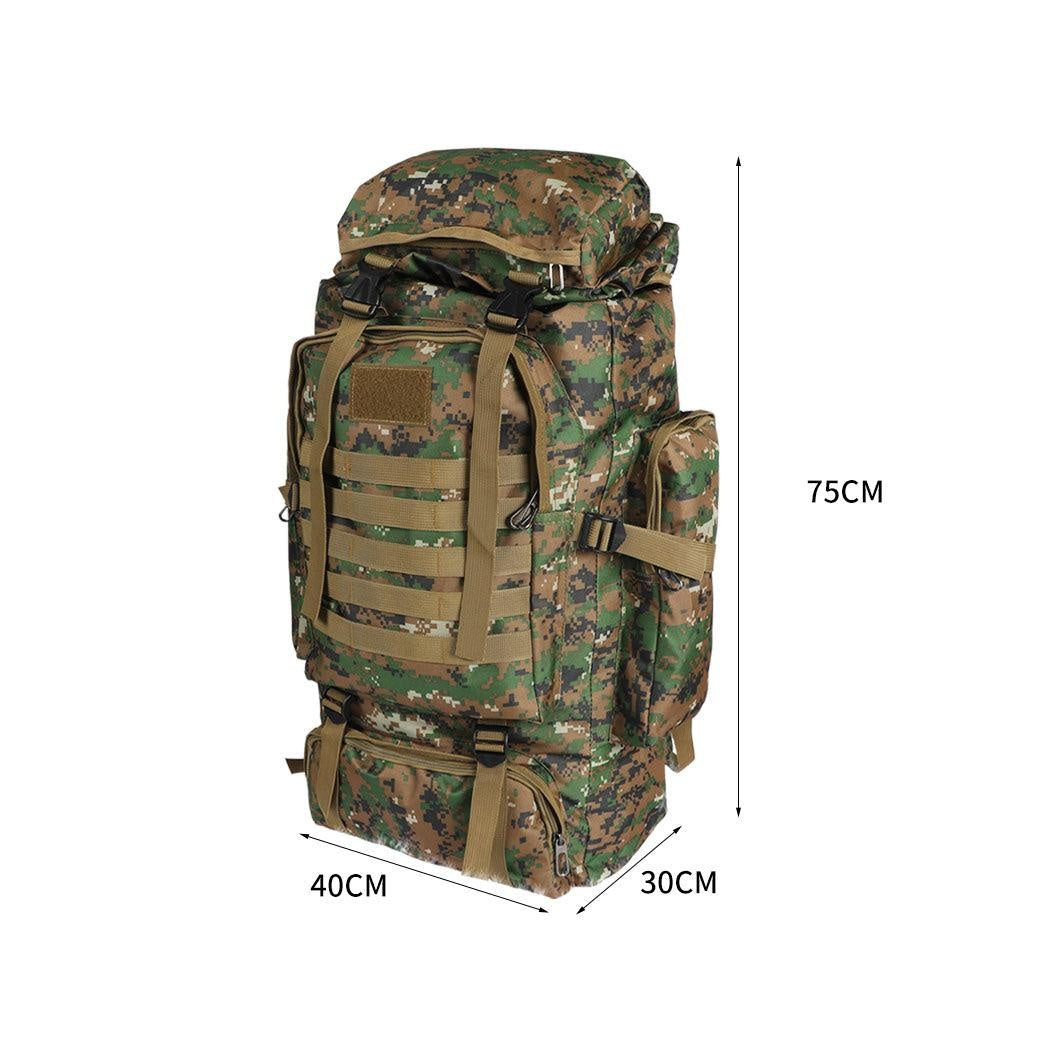 80L Military Tactical Backpack Rucksack Hiking Camping Outdoor Trekking Army Bag Deals499