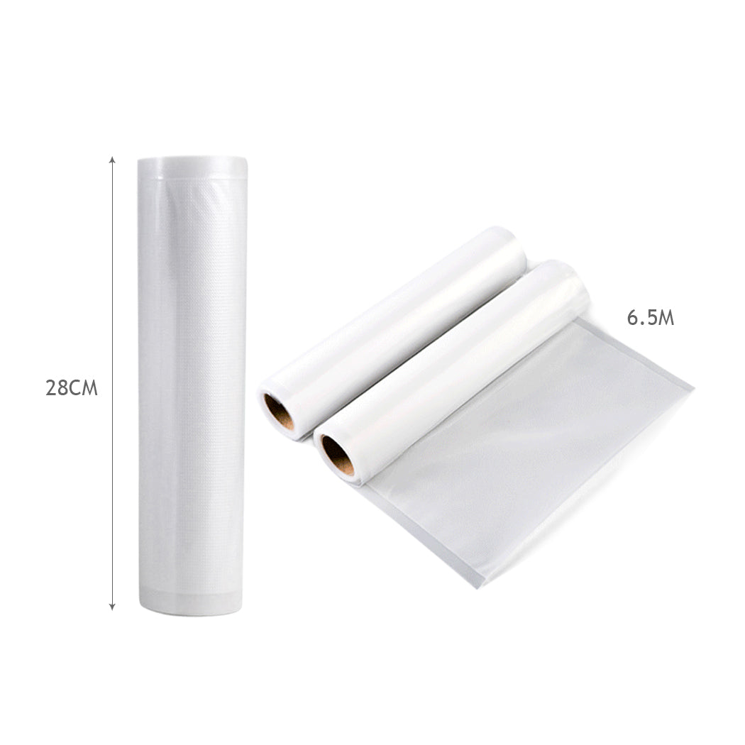 4 Rolls Vacuum Food Sealer Seal Bags Rolls Saver Storage Commercial Grade 28cm Deals499