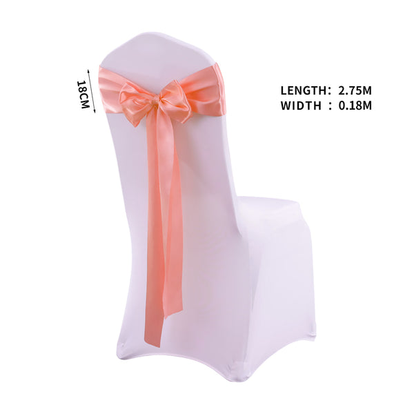 20x Satin Chair Sashes Cloth Cover Wedding Party Event Decoration Table Runner Deals499