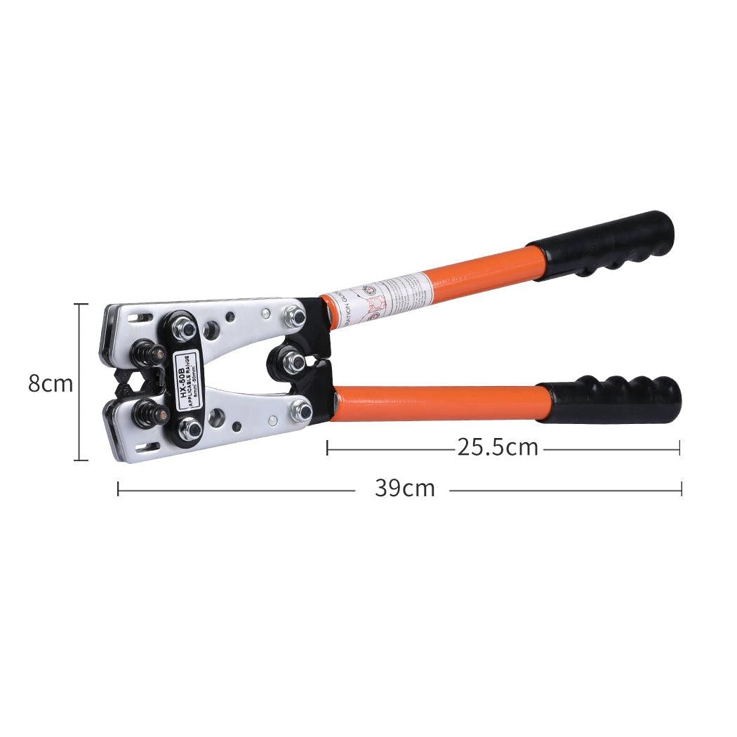 Crimping Tool Cable Crimper Wire Plug Pliers Battery Terminal Lug Hex 6-50mm² Deals499