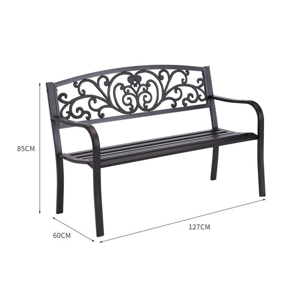 Garden Bench Seat Outdoor Furniture Patio Cast Iron Benches Seats Lounge Chair Deals499