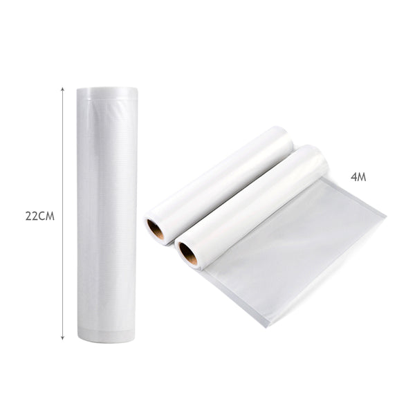 2 Rolls 22cm and 2 Rolls 28cm Commercial Grade Vacuum Food Sealer Bag Deals499