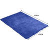 Ultra Soft Anti Slip Rectangle Plush Shaggy Floor Rug Carpet 120x170cm Blue Deals499