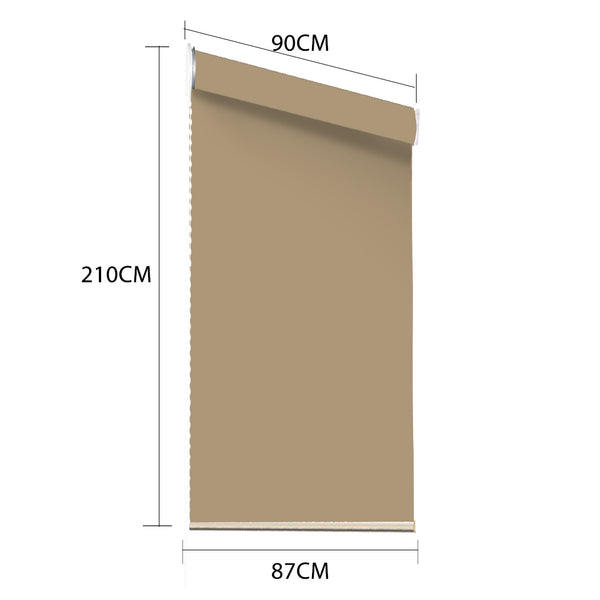 Modern Blockout Roller Blinds Curtain Full Sun Shading Room Tan 90cm x 210cm Deals499