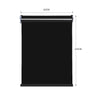 Modern Day/Night Double Roller Blinds Commercial Quality 60x210cm Black Black Deals499