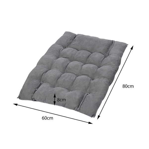 PaWz Pet Bed 2 Way Use Dog Cat Soft Warm Calming Mat Sleeping Kennel Sofa Grey M Deals499