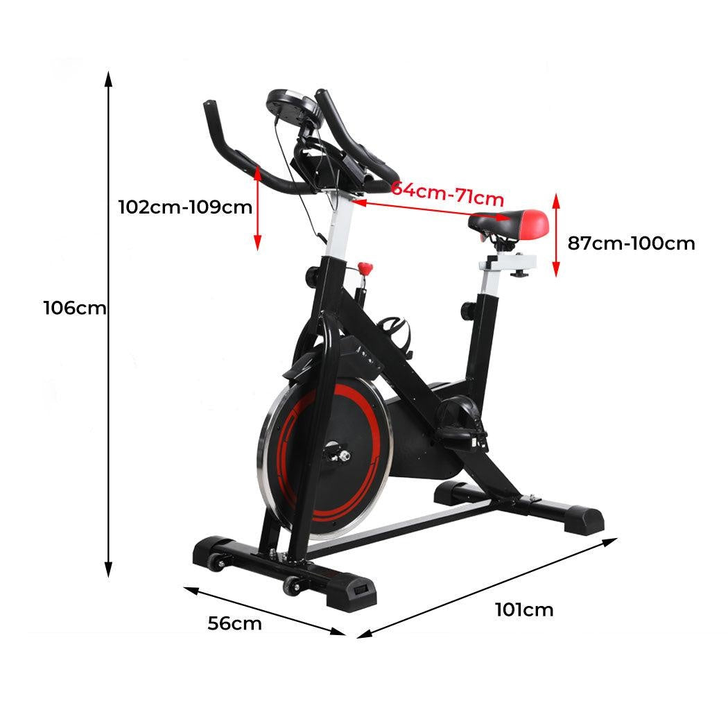 Spin Bike Fitness Exercise Bike Flywheel Commercial Home Gym Workout LCD Display Deals499