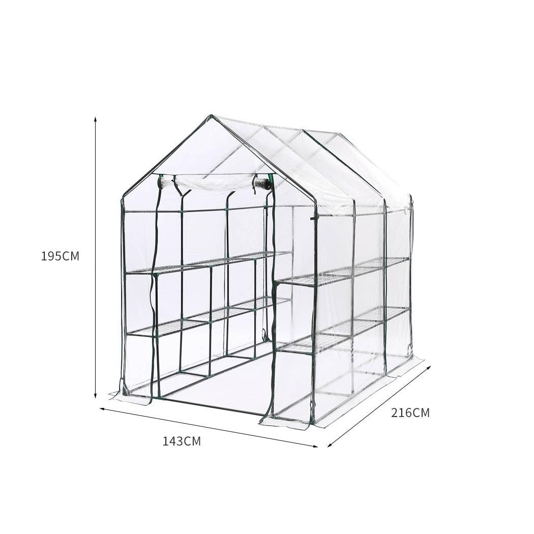 3 Tier Walk In Greenhouse Garden Shed PVC Cover Film Tunnel Green House Plant Deals499