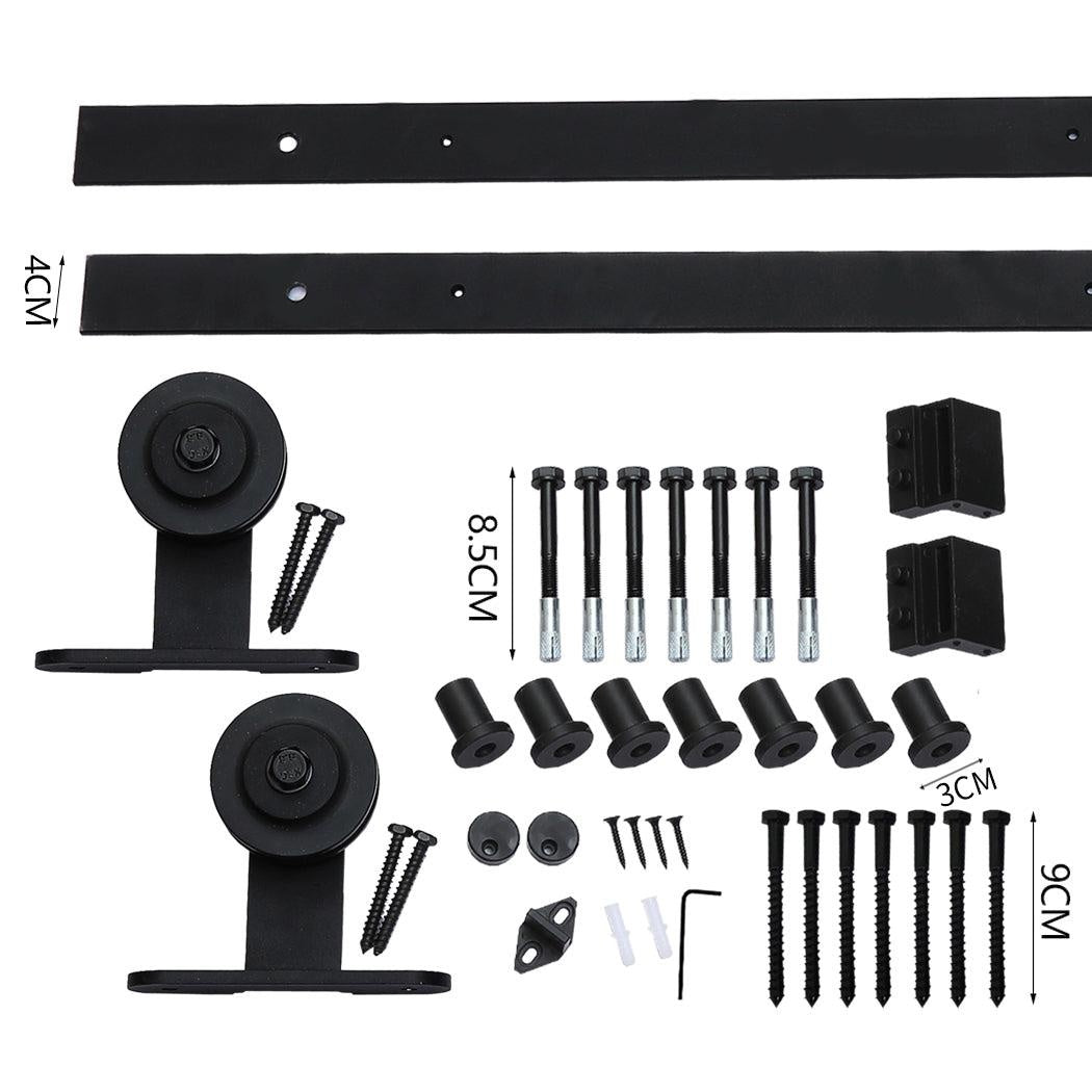 3M Antique Classic Style Single Sliding Barn Door Hardware Track Roller Kit Deals499