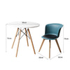 Office Meeting Table Chair Set 4 PU Leather Seat Dining Tables Chair Round Desk Type 4 Deals499