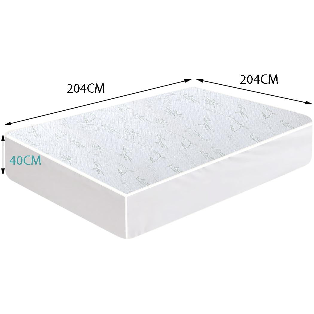 DreamZ Fitted Waterproof Breathable Bamboo Mattress Protector Super King Size Deals499