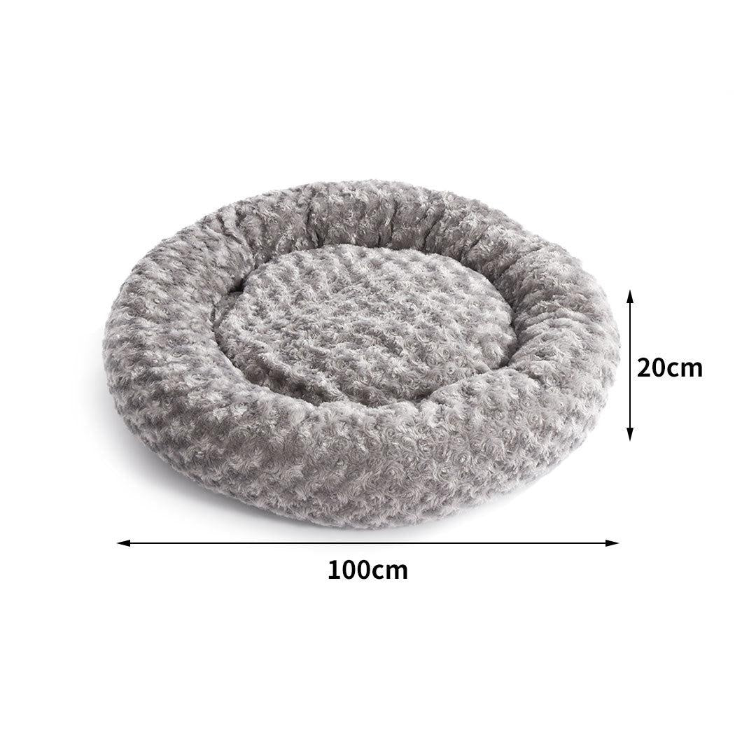 Pet Bed Dog Cat Nest Calming Donut Mat Soft Plush Kennel Cave Deep Sleeping XXL Deals499