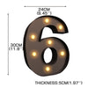 LED Metal Number Lights Free Standing Hanging Marquee Event Party D?cor Number 6 Deals499