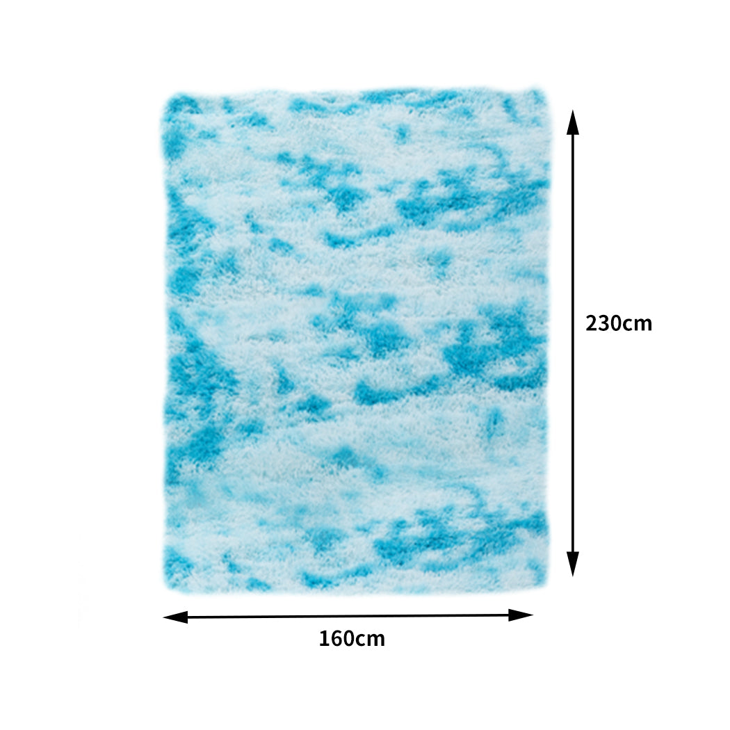 Floor Rug Shaggy Rugs Soft Large Carpet Area Tie-dyed Maldives 160x230cm Deals499