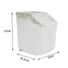 Pet Food Container Dog Cat Feeding Feeder Storage Box With Wheel 5L Deals499