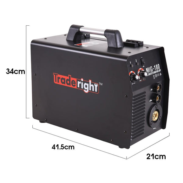 Traderight 180Amp Welder MIG ARC MAG Welding Machine Gas / Gasless Portable Deals499