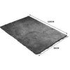 Soft Anti Slip Rectangle Plush Shaggy Floor Rug Carpet in Charcoal 90x150cm Deals499