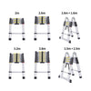 2.5M+2.5M Telescopic Aluminium Multipurpose Ladder Extension Alloy Extendable Step Deals499