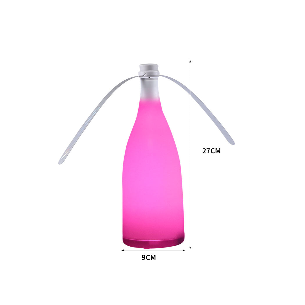 LED Repellent Fly Fan Entertaining Free Indoor Outdoor Home Chemical  Safe Trap Pink Deals499