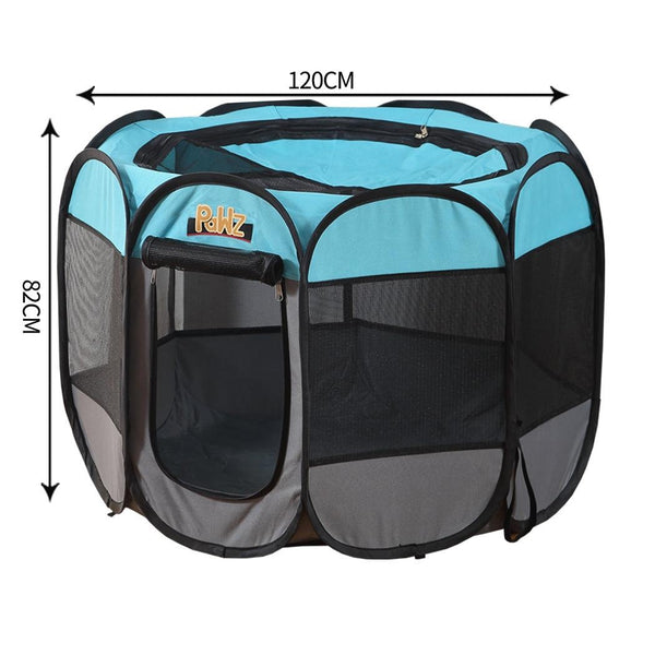 PaWz Dog Playpen Pet Play Pens Foldable Panel Tent Cage Portable Puppy Crate 48" Deals499