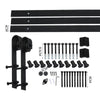 3.66M Antique Classic Style Double Sliding Barn Door Hardware Track Roller Kit Deals499