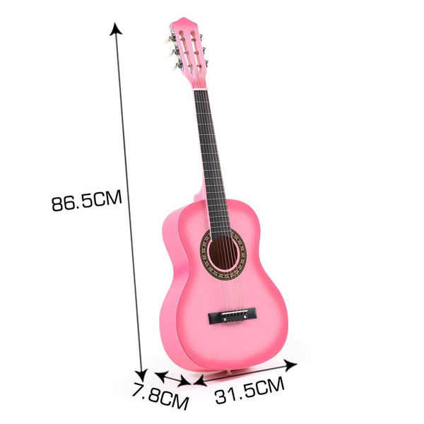 BoPeep 34 Inch Wooden Folk Acoustic Guitar Classical Cutaway Steel String w/ Bag Deals499