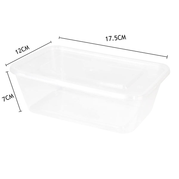 200 Pcs 1000ml Take Away Food Platstic Containers Boxes Base and Lids Bulk Pack Deals499