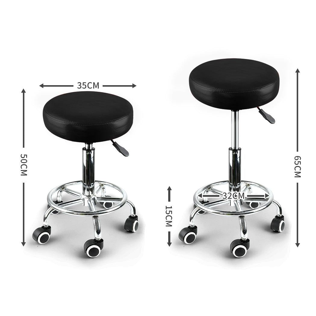 Levede Bar Stools Swivel Salon Office Chair Hairdressing Stool Barber Chairs Deals499