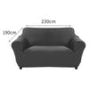 Sofa Cover Slipcover Protector Couch Covers 3-Seater Dark Grey Deals499